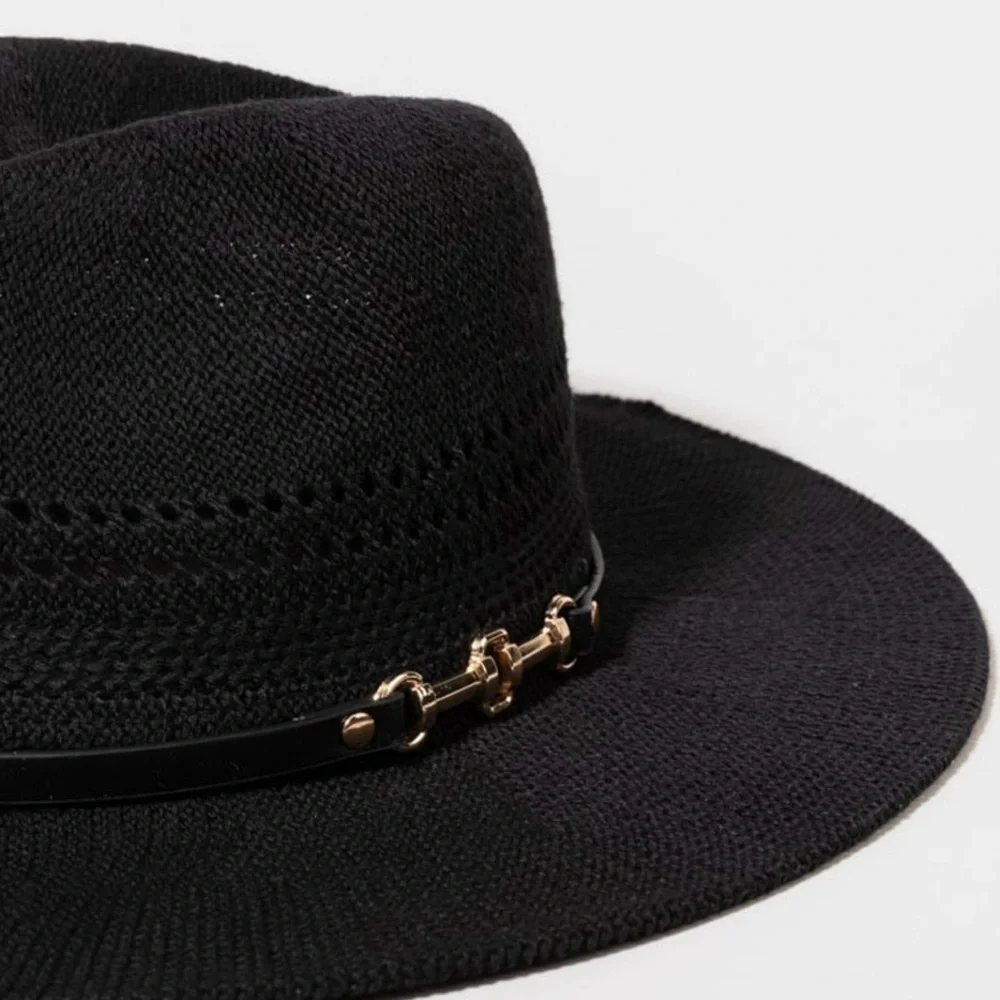 Francesca's Collections Black Hat NWT